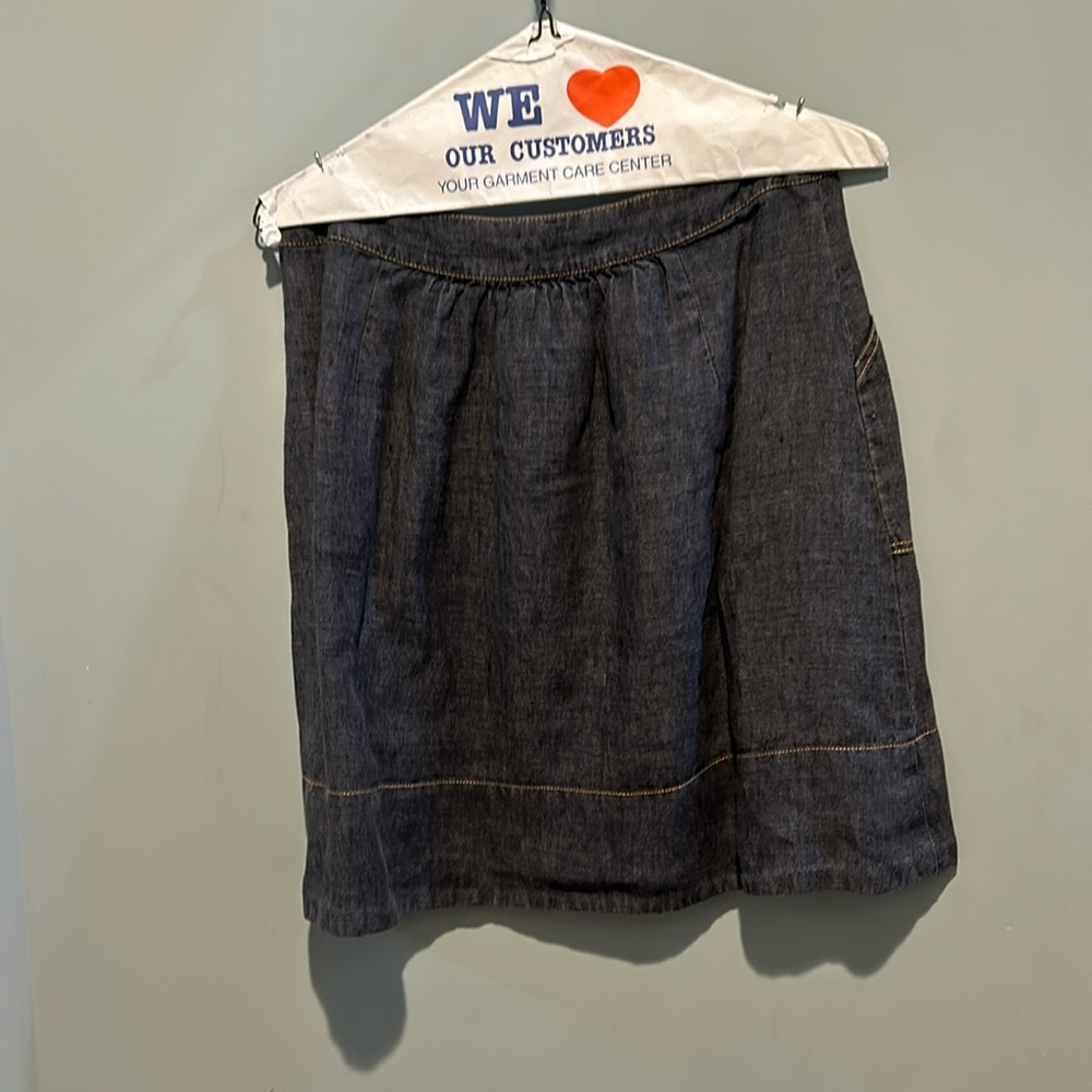 Above the knee denim, Eileen Fisher skirt size medium